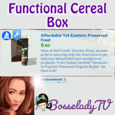 Functional Cereal Box
